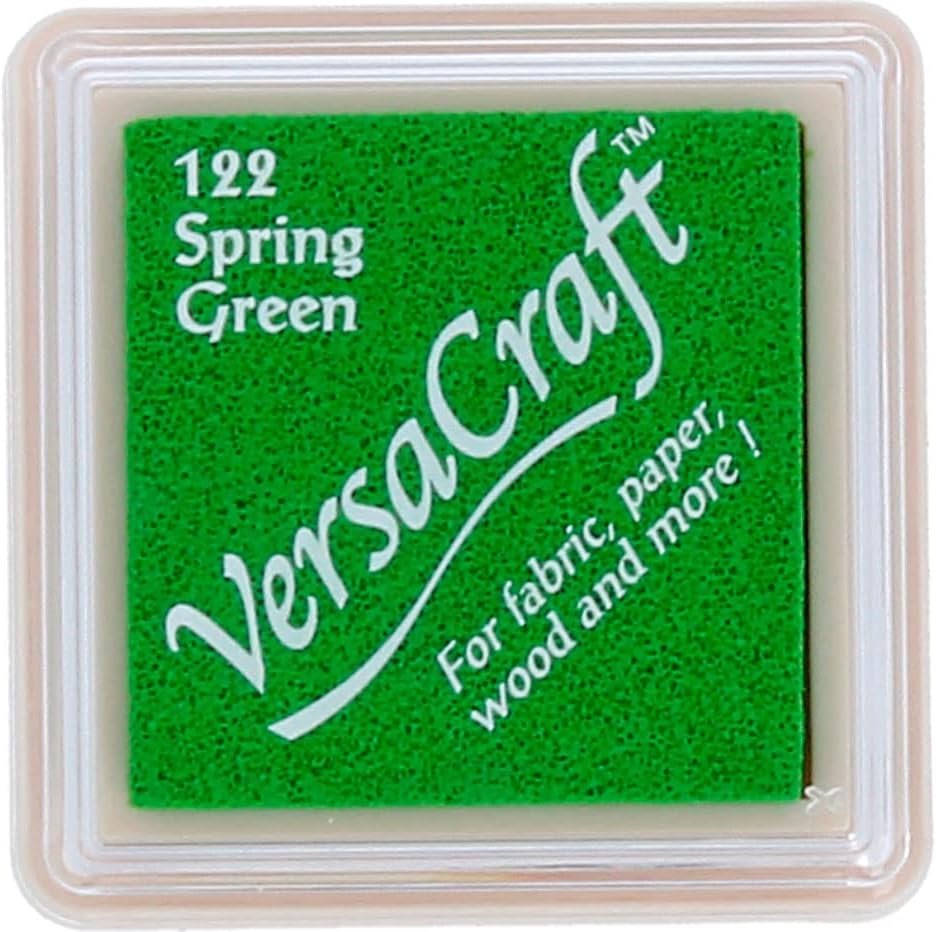 Tsukineko Versacraft Spring Green Pigment Ink Pad - Small