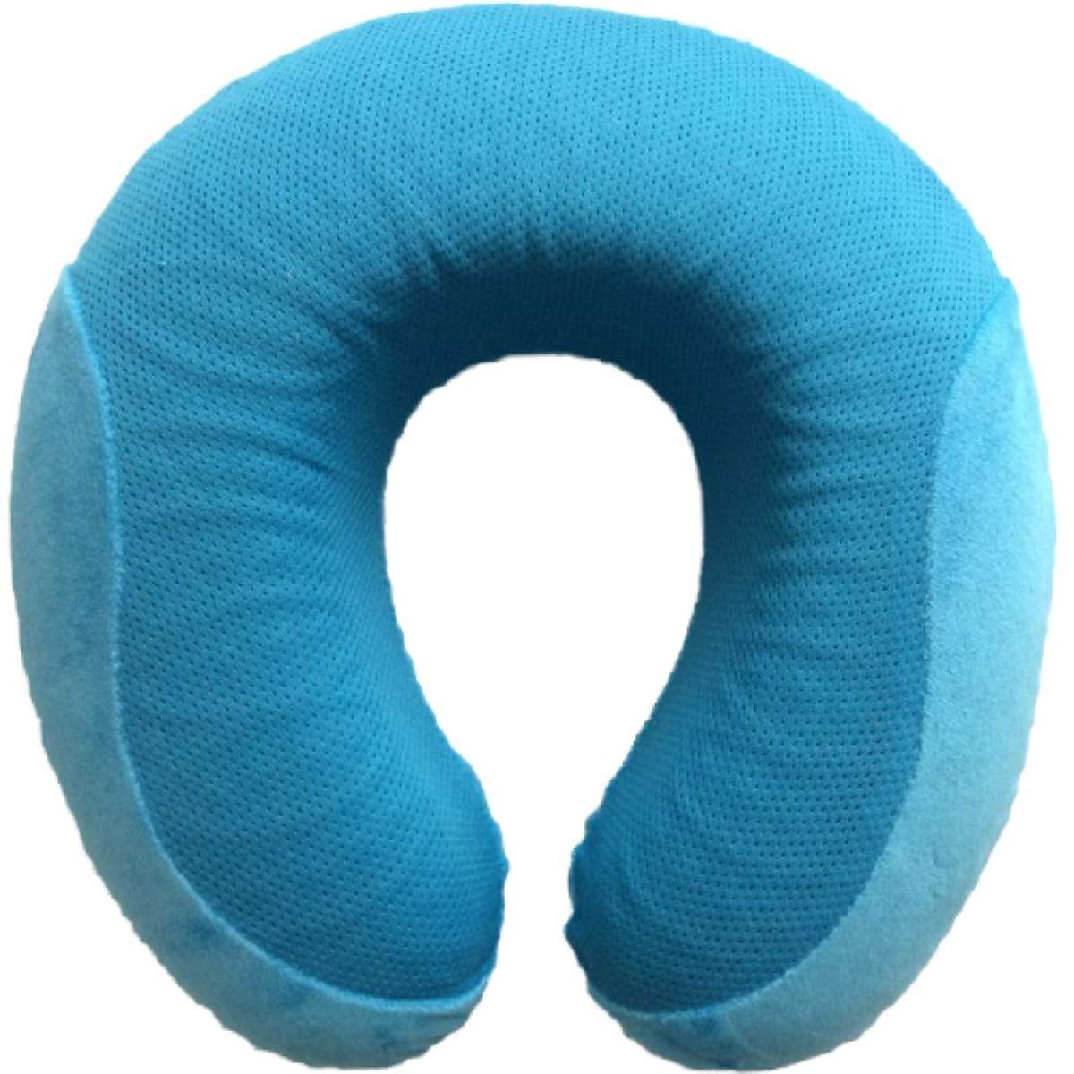Viaggi Blue Memory Foam Pillow with Cool Gel Travel Pillow (VIA0072)