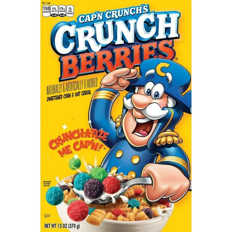American Cereal I Quaker Captain Crunch Berries 11.7oz (334g) I US Import