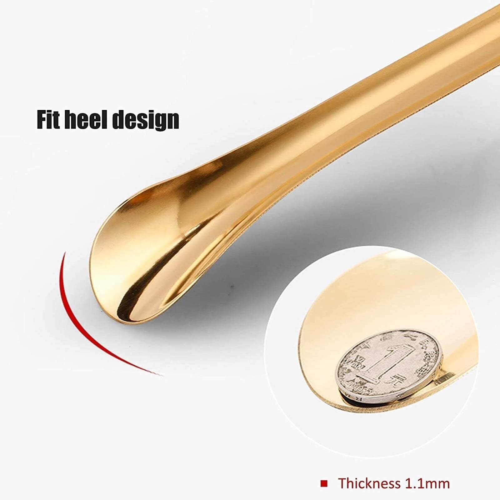 Schuhlöffel aus Edelstahl, Schuhlöffel für Herren, handgefertigte chinesische Knoten, Schuhlöffel aus Metall mit langem Griff, passend für alle Schuhzieher