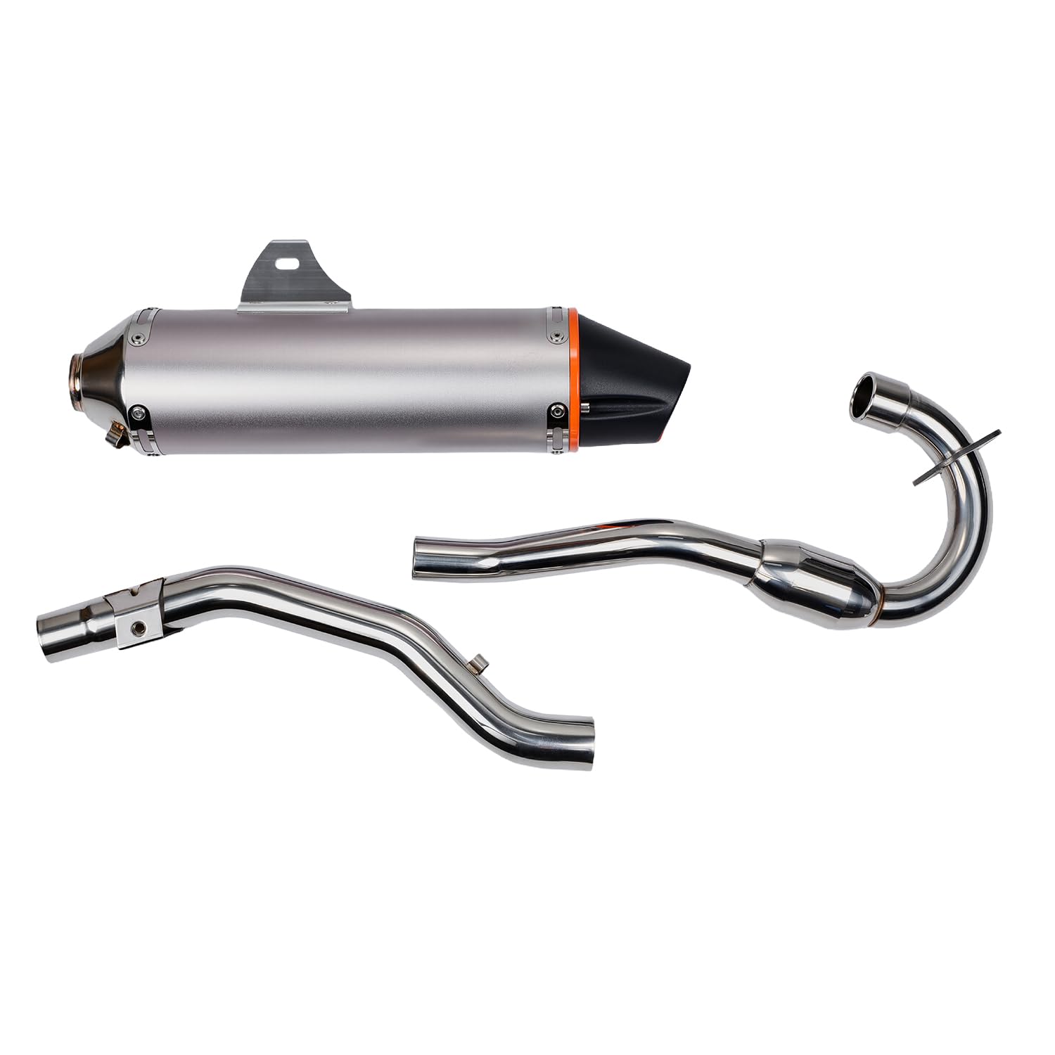 Motorrad Slip-On Auspuff Full System 43cm 3,8cm For CRF150F CRF230F 2003-2013 Titanium
