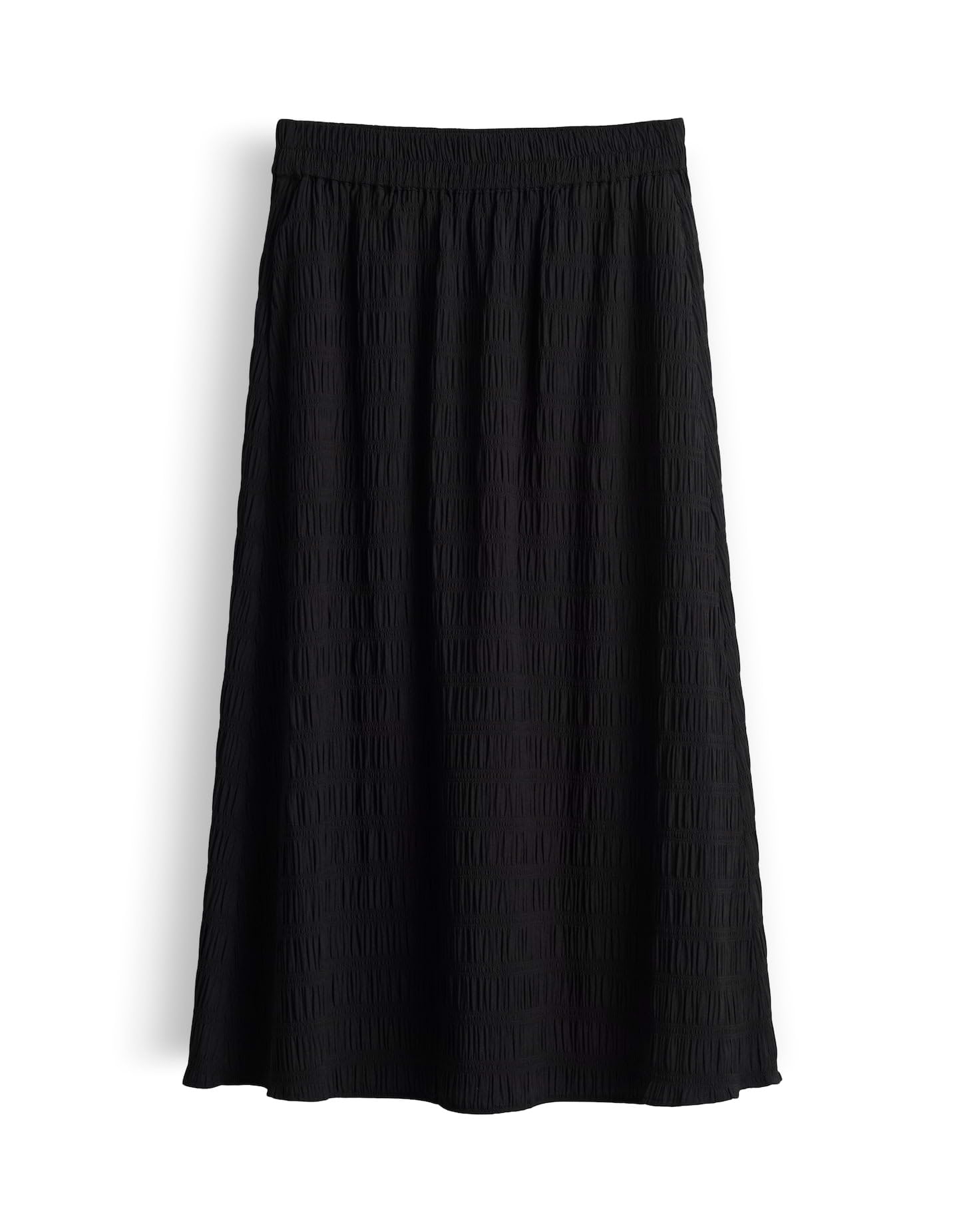 OPUS Damen Midirock | Midirock mit gesmokter Textur