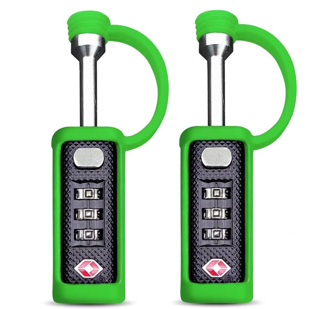 Cut-Resistant Gun Case Lock, TSA Approved Anti-Theft Single Shaft Padlock