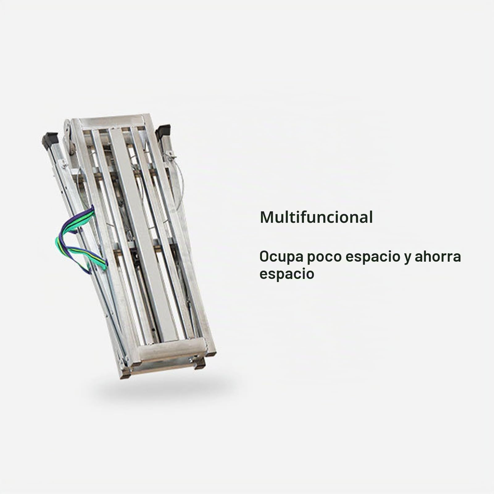 Plataforma de trabajo plegable ajustable, estructura de aluminio, banco de escaleras para paneles de yeso, capacidad de carga máxima de 200 kg, altura ajustable de 60 a 90 cm, galvanizada
