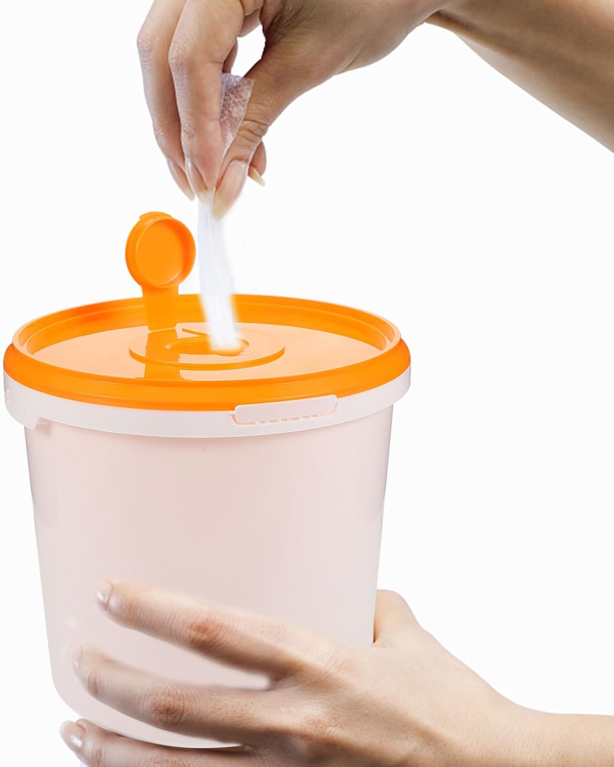 Wipes Holder for Bathroom Flushable Wipes Dispenser Bucket Diaper Dispenser Travel