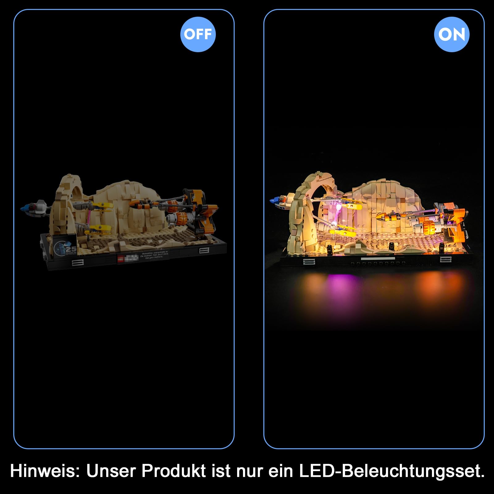 Light Kit for Lego Mos Espa Podrace Diorama Lighting Set for Lego 75380 Mos Espa Podrace Diorama Set, Not Include Models - Image 3