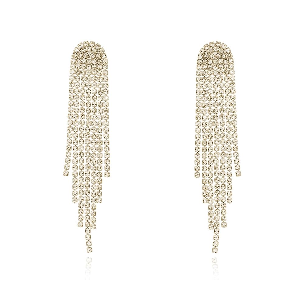 Amazon.com: HERIER Rhinestone Earrings for Women Gold Dangle