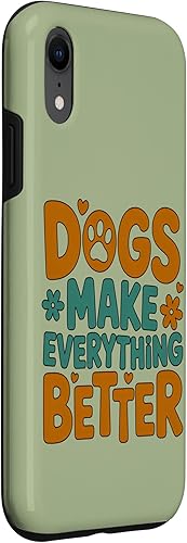 Miniatura 3 de Dogs Make Everything Better Cute Dog Lover Dog Parent Case for iPhone XR