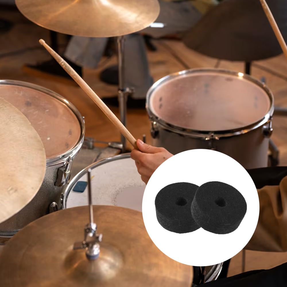 Nicear 10Pcs Jazz Drum Felt Pads Cymbal Replacement Accessories Pads Cymbal Stands Suitable For Drum Kit Replacement Parts - Image 2
