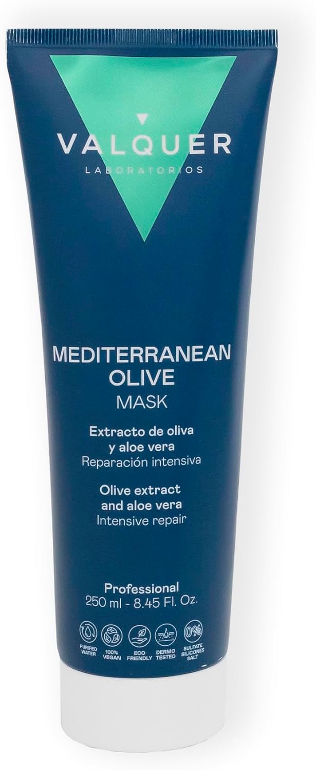 Valquer Profesional Olive Intensief Herstellend Haarmasker. Herstructureren. Droog en beschadigd haar. Geen sulfaten, geen zout. veganistisch. haar reparatie