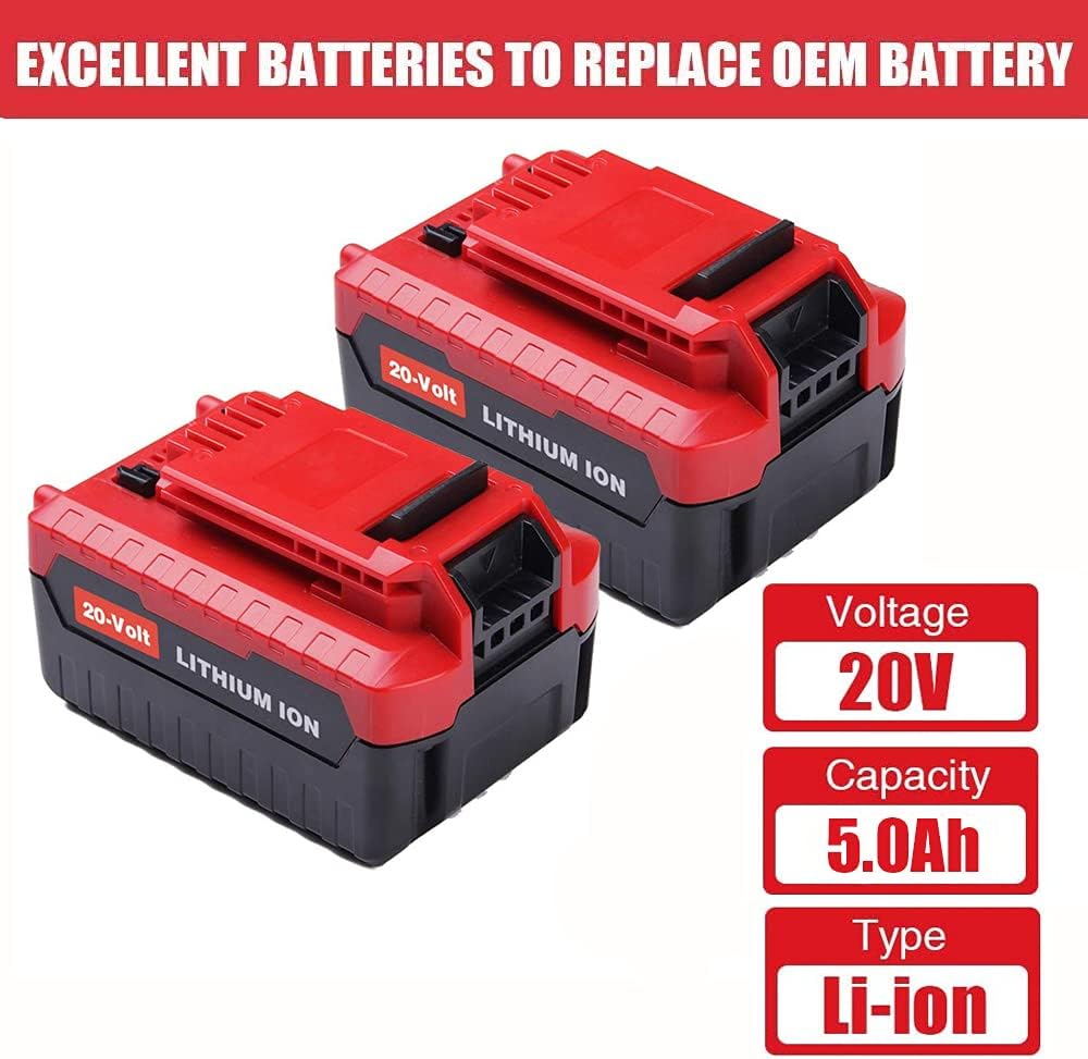 Crаzу Clеаrаnсе 2Pack 20V 5.0Ah Replacement for Porter Cable 20V MAX Lithium-ion Battery PCC685L PCC680L PCC681L PCC682L PCC685LP PCC682 Blасk Frіdау Clеаrаnсе 2Pack 20V 5.0Ah Replacement for Porter Cable 20V MAX Lithium-ion Battery PCC685L PCC680L PCC681L PCC682L PCC685LP PCC682
