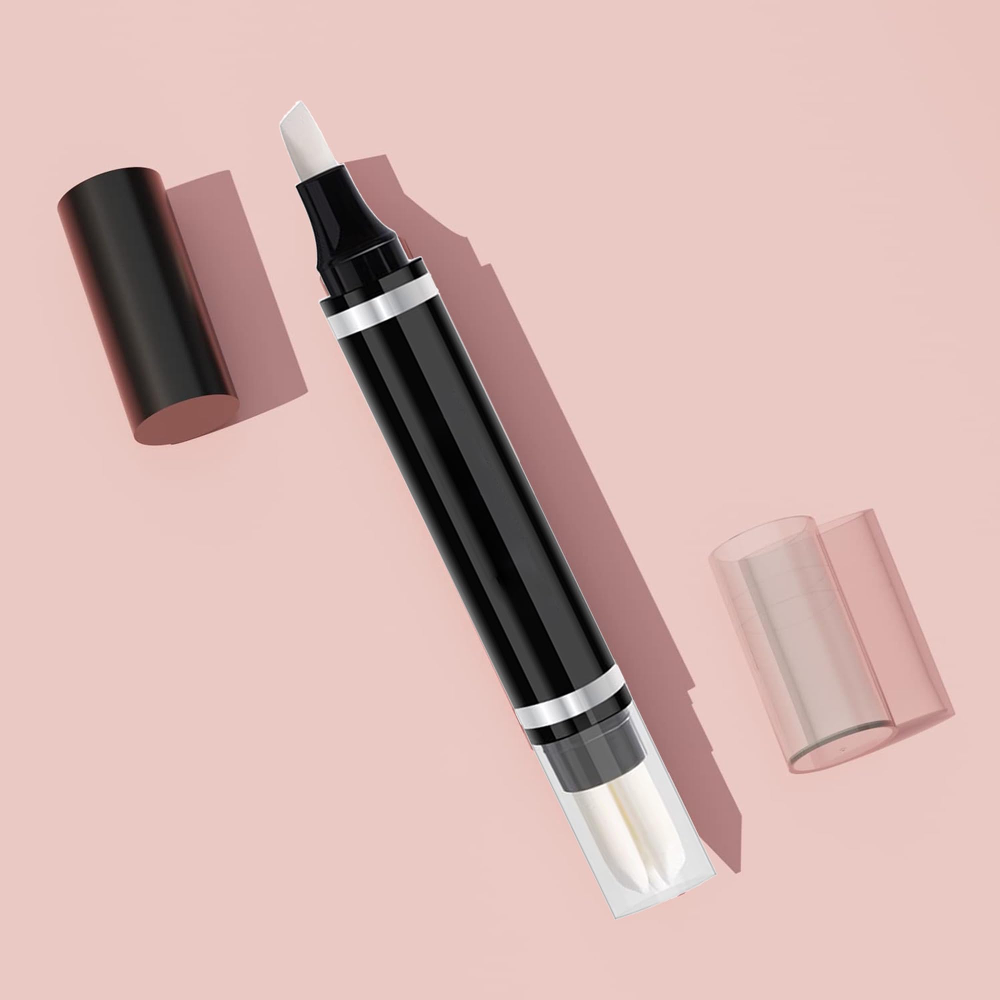 Lápiz removedor de maquillaje de ojos, corrector de ojos, removedor de lápiz, sin lavado, corrección rápida, delineador de ojos manchado, fácil de usar y fácil de usar y fácil de viajar, con 3