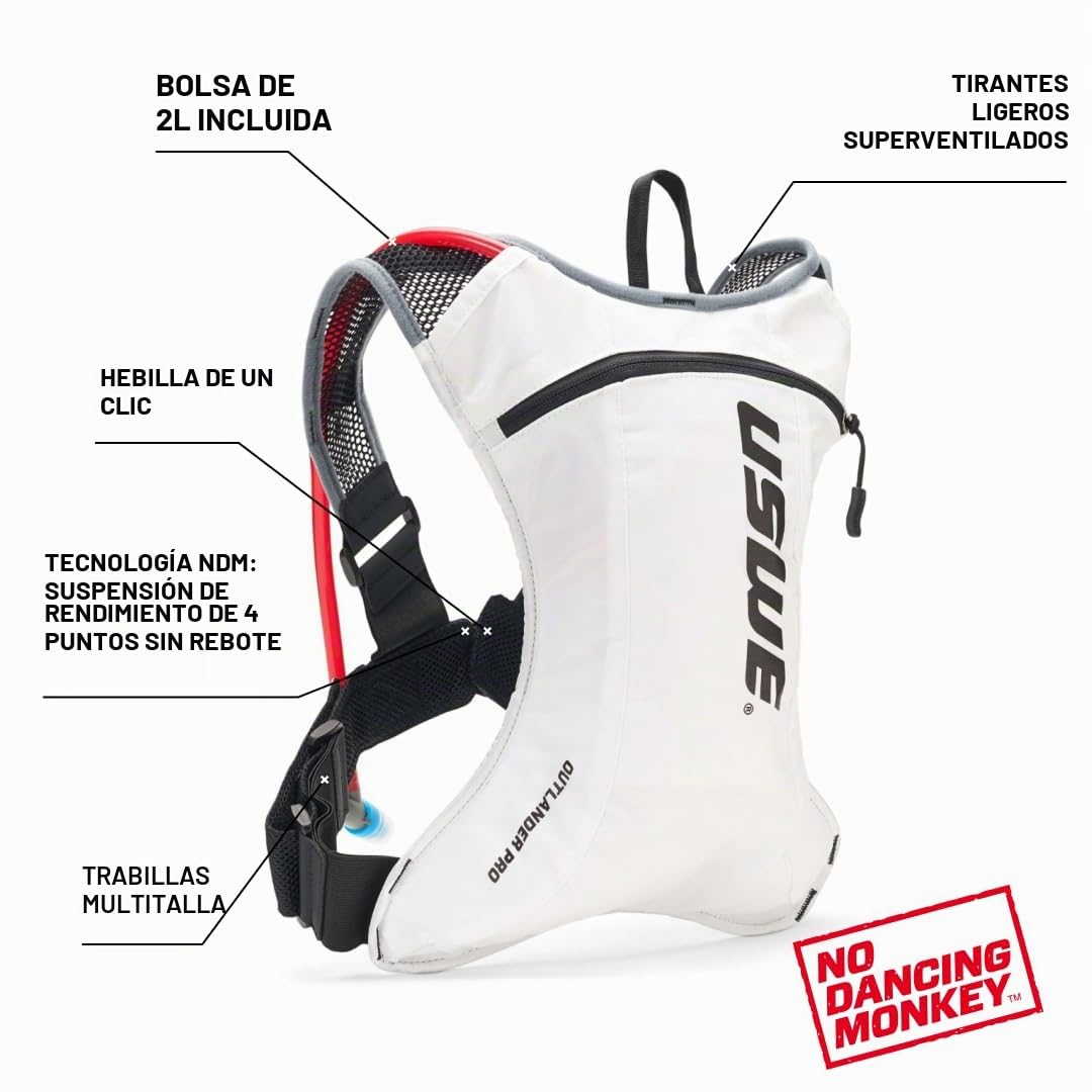 USWE Outlander Pro Mochila de hidratación con vejiga de hidratación de 2.0L/70 onzas