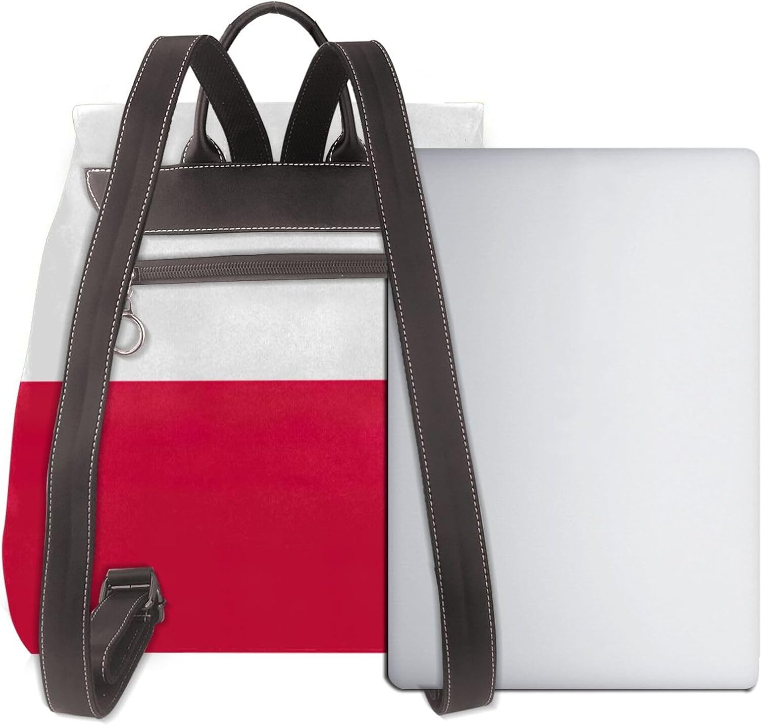 Polish Flag Print Women'S Backpack Stylish Lightweight Versatile Rucksack Ladies Casual Bag Travel