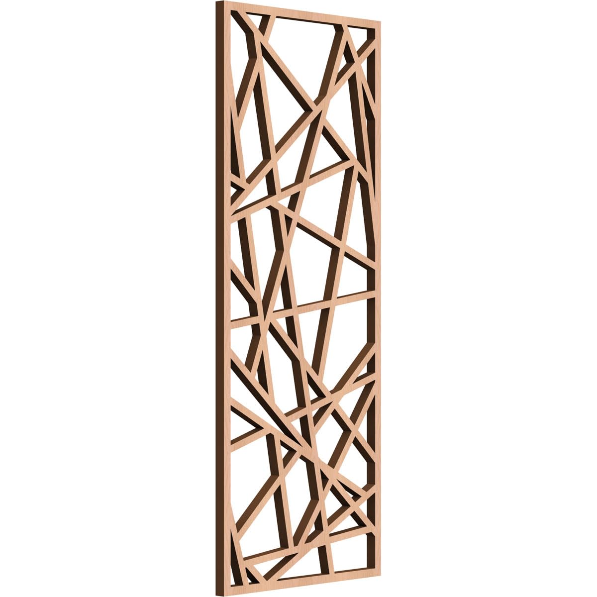 Conway Decorative Pierced Fretwork Wood Wall Panels, 9 3/8"W x 24 3/8"H x 3/8"T, Alder