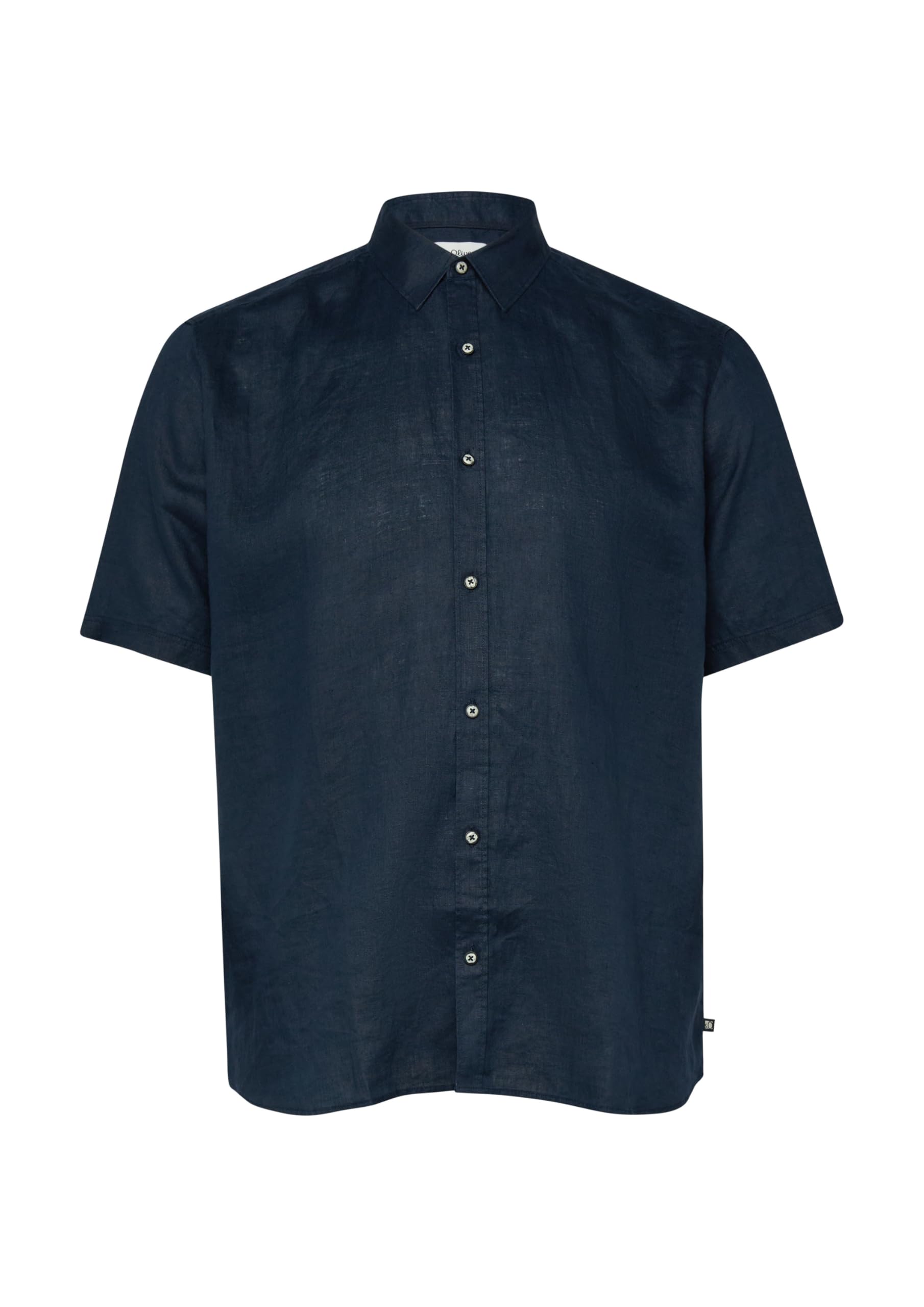 s.Oliver Herren 2180514 Leinenhemd Kurzarm, Regular Fit