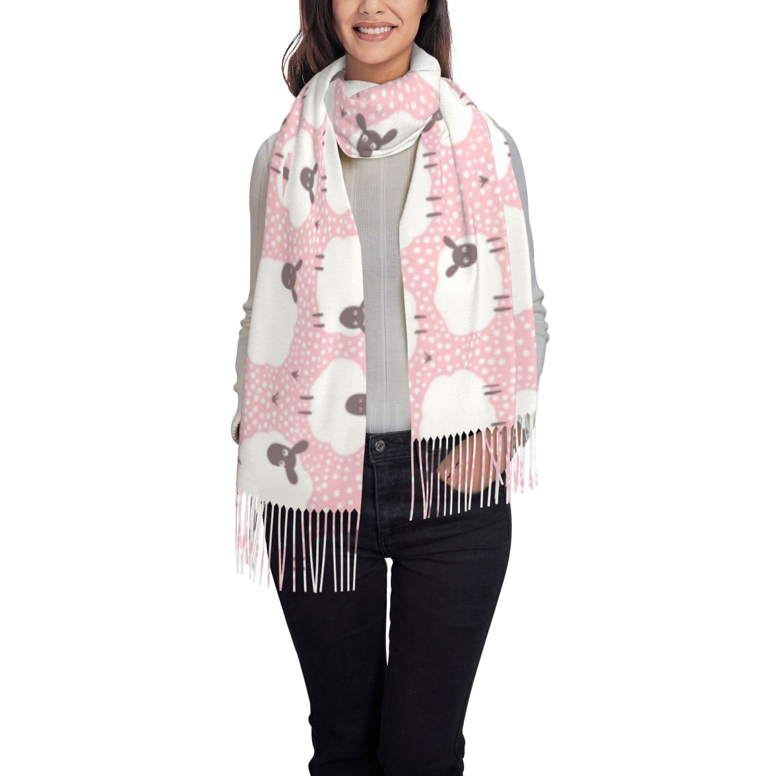 Shawl Wraps for Women, Sheep Scarf for Women, Ladies Scarves, Large Soft Winter Warm Scarves