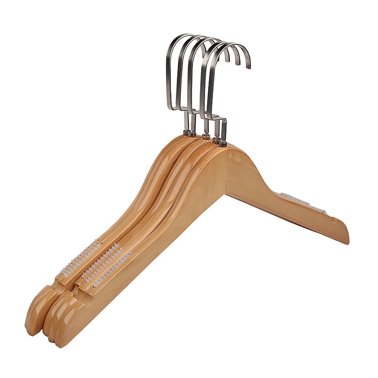 Cintres en bois de 38 cm durables pour vestes et hauts d'adultes