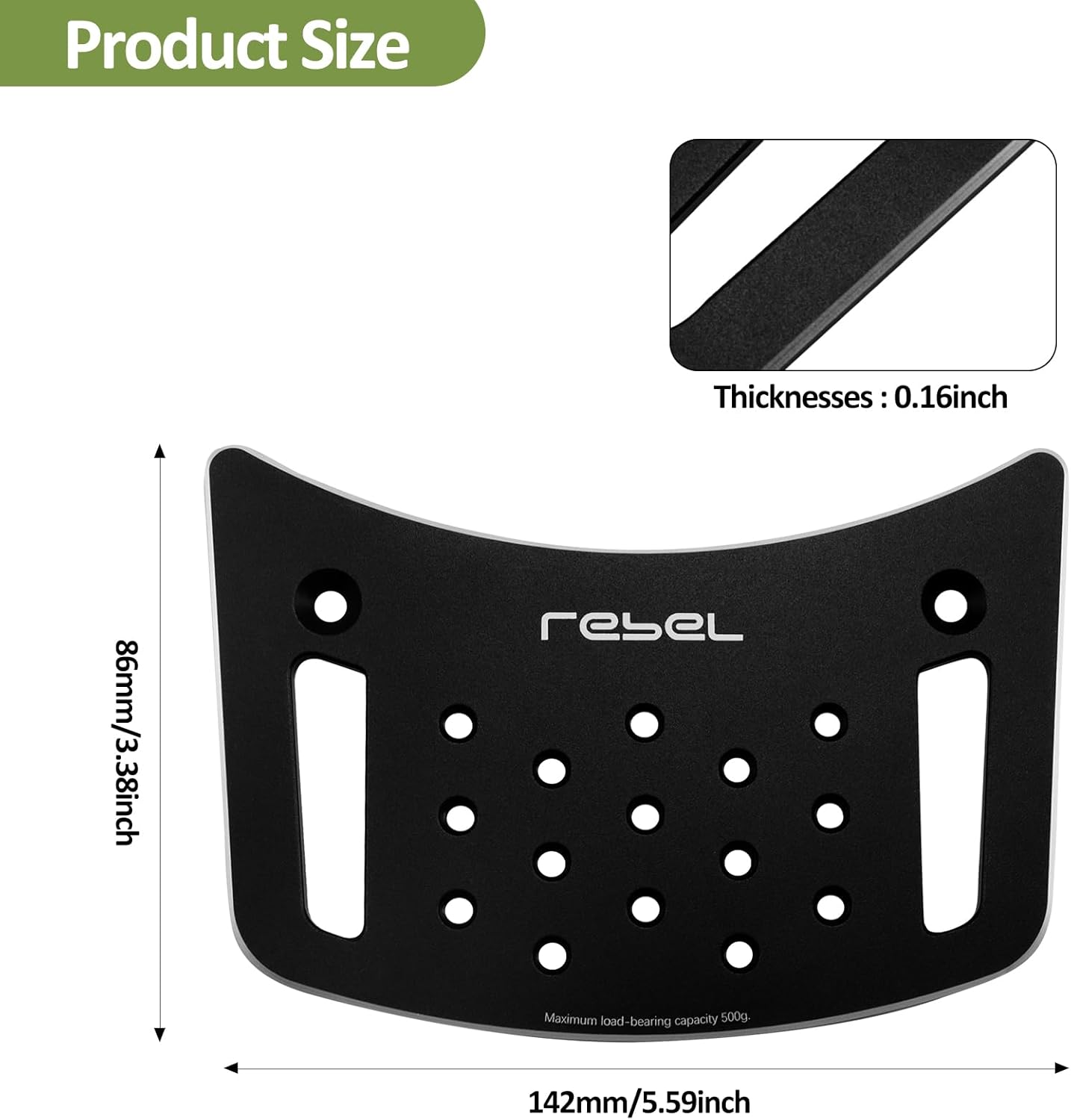 Rear Cargo Rack Tail Light Expansion Board Decorative Guard for Honda Rebel 1100 DCT Rebel 300 500 CMX 300 500 1100 2021-2024
