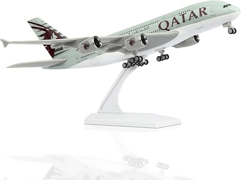 1242 Qatar A380 Model Plane Alloy Diecast Airplanes Model Airplane