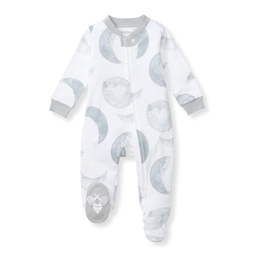 Burt's Bees Baby Organic Cotton Sleep and Play Footed Pajamas for Boys
