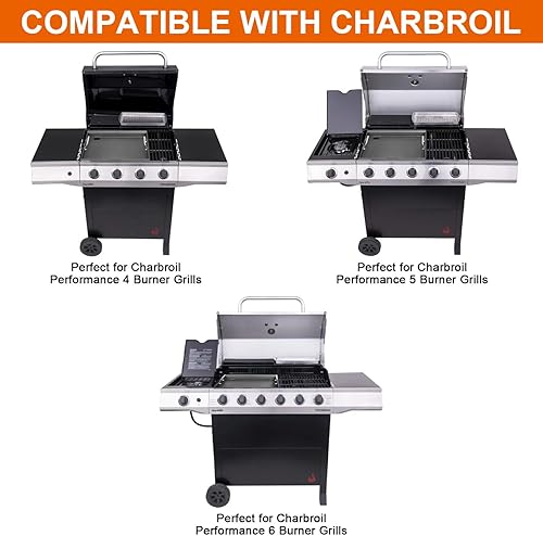 Miniatura 4 de Inserto de plancha para parrillas Charbroil Performance 456, plancha superior plana para modelos Charbroil 463448021 463451022 463455021 463244819