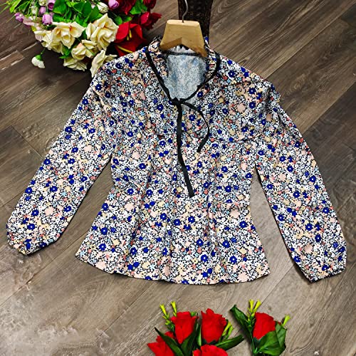 Image of DHRUVI TRENDZ Women Cotton Regular Fit Tops |Trendi Tops for Jeans | Western Tops Stylish