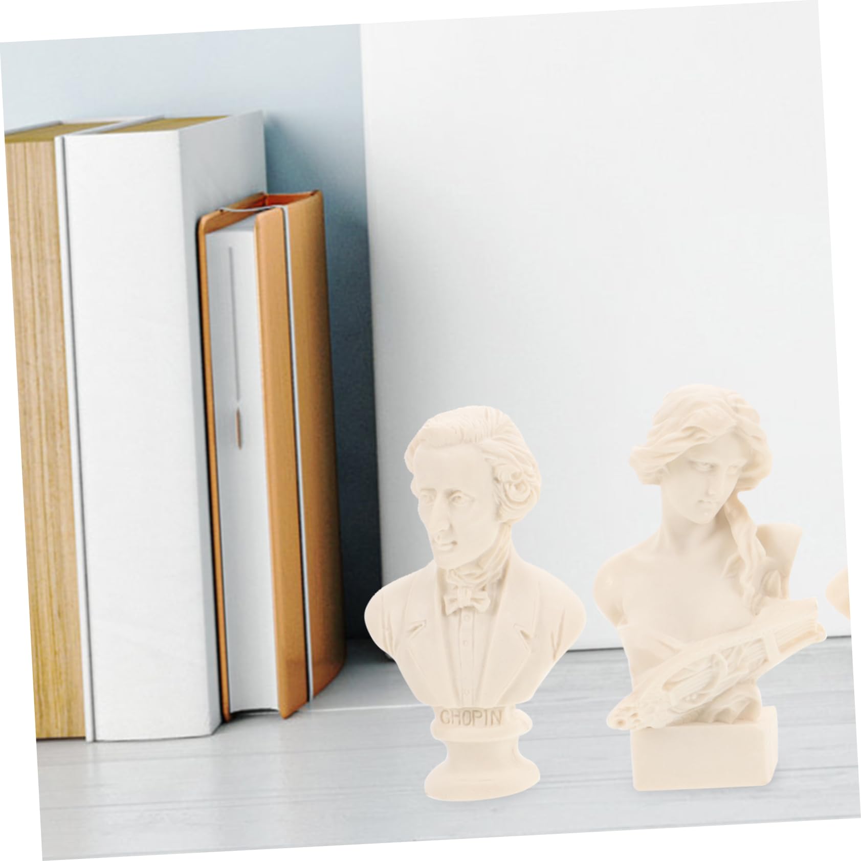 Artibetter Pequeña Estatua De Yeso Dibujo Cifra Busto Estatua Decoración del Hogar Figura Escultura Adorno del Hogar Bloque De Figuras De Aprendizaje 10 Piezas*4