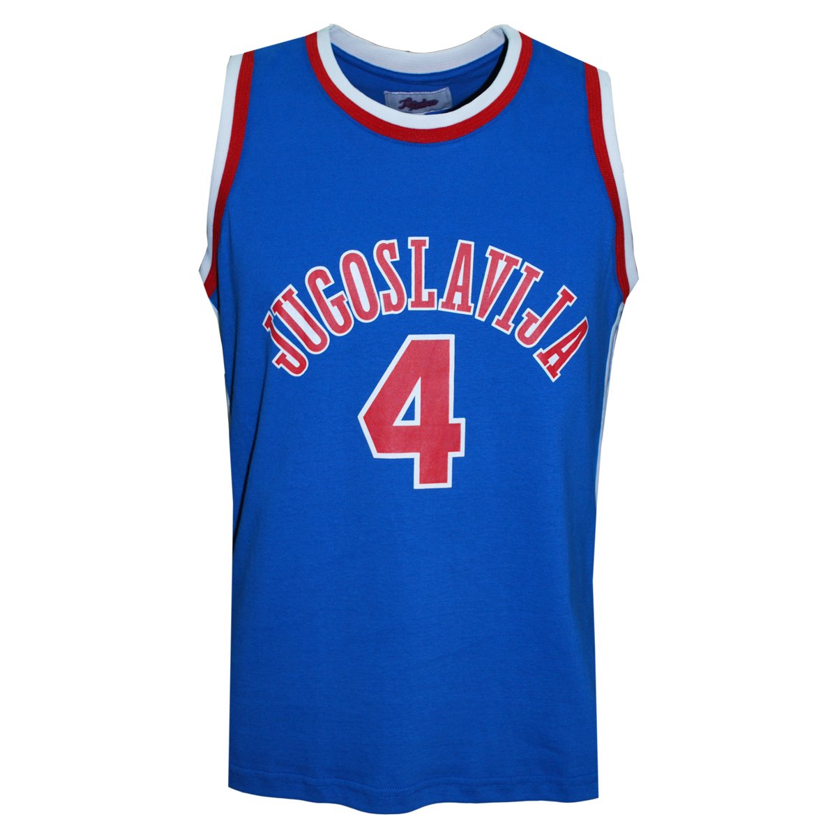 Retro League Yugoslavia 1986 Basketball Shirt (Small) Royal