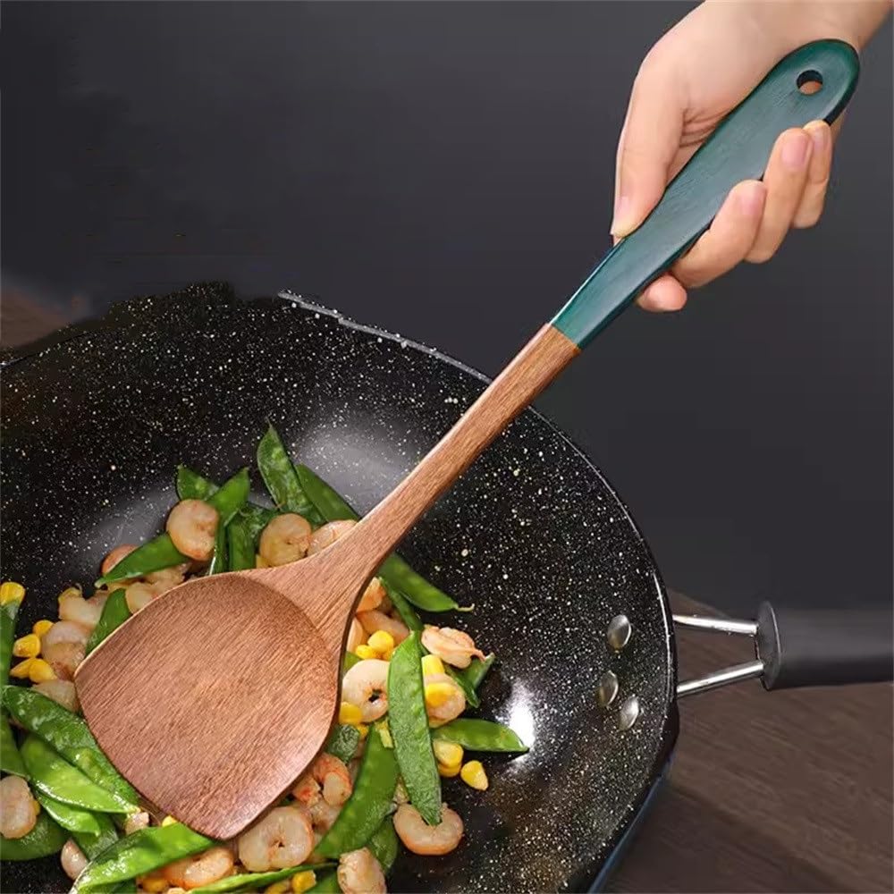 Amazon｜中華ヘラ 木ベラ 家庭用木ベラ 木製フライパンヘラ キッチン