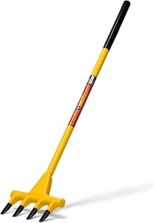 Honey Badger Demolition Fork, 40-inch 4-tine Wrecking Pry Bar, Multipurpose Tool for Flooring, Siding, Trim, Drywall, Roofing, and Decking