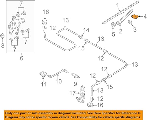 Tapa de brazo de limpiaparabrisas trasero original OEM para Volkswagen GTI 2010-2013