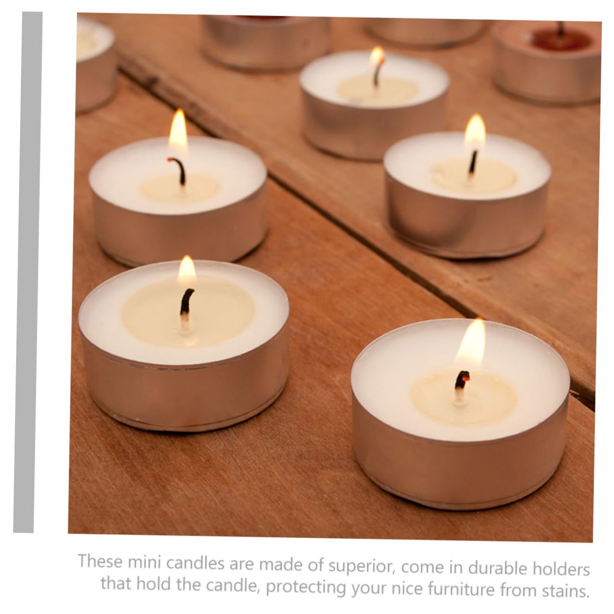 100pezzi Candele da Tè Mini Candele Votive Multifunzione per Uso Quotidiano Decorazioni per Casa senza Fumo Forniture per Matrimoni