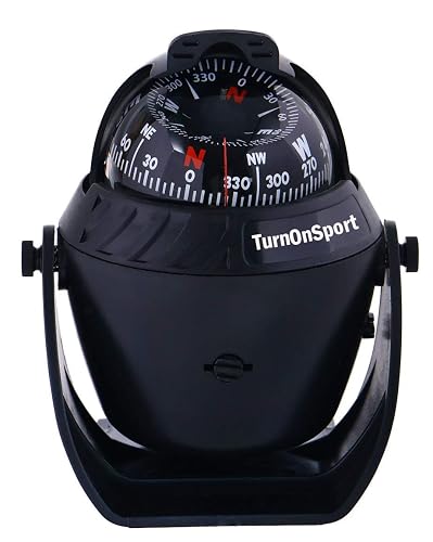 Boat Compass Dash Mount Flush - Boating Compass Dashboard Suction