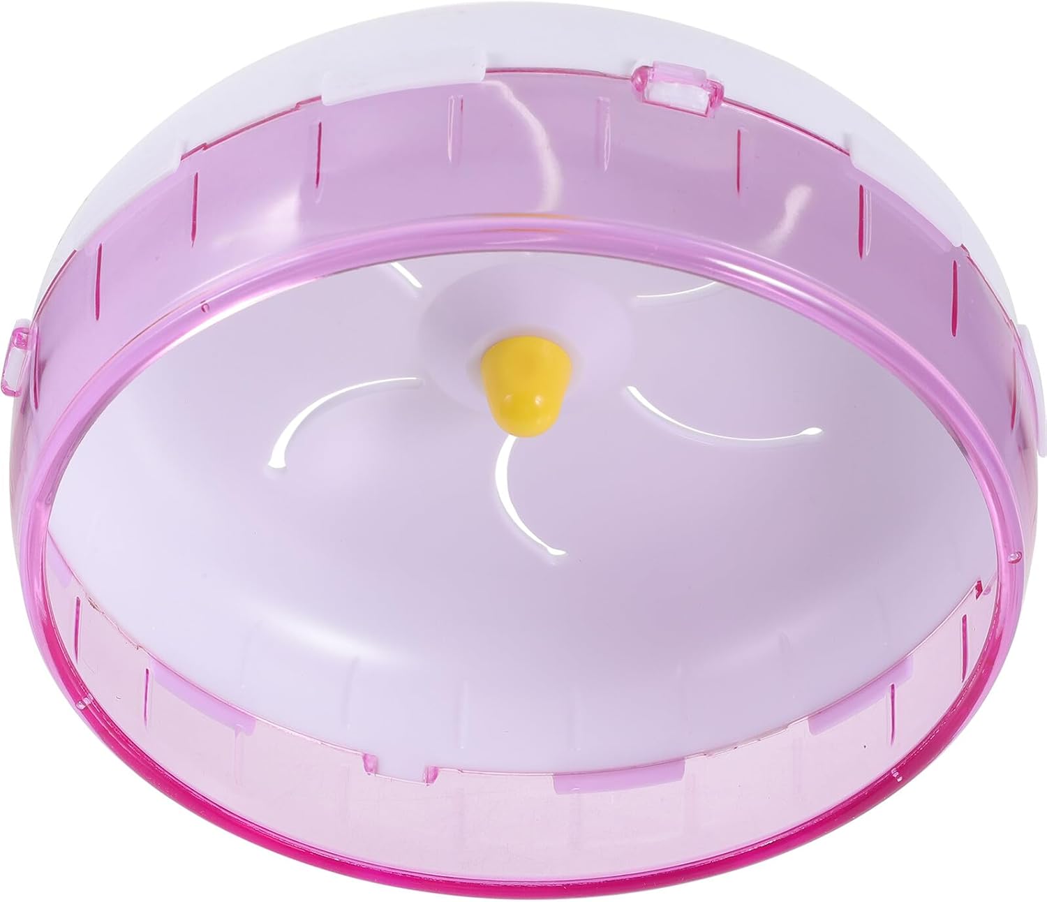 SHOWERORO Silent Hamster Wheel 21cm Pink Running Exercise for Small Animals Chinchilla Hedgehog Cage Pet Supplies