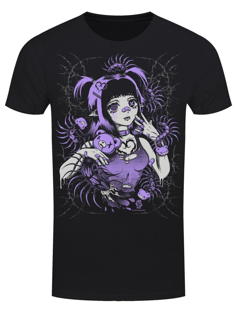 Grindstore Men's Black Cosmic Boop Changes T-Shirt