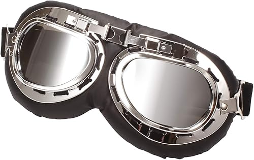 Miniatura 3 de Gafas de motocicleta retro, antirayos UV, ajustables, para motocicleta, motocross, piloto, scooter, para niños, hombres y mujeres