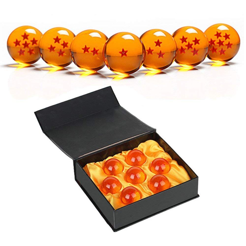 Store2508 Unisex Stars DragZBall Acrylic Transparent Play Balls Crystal 7pcs Set 4.3cm with Gift Box (B09ZY6GSNM) Amazon Price History, Amazon Price Tracker