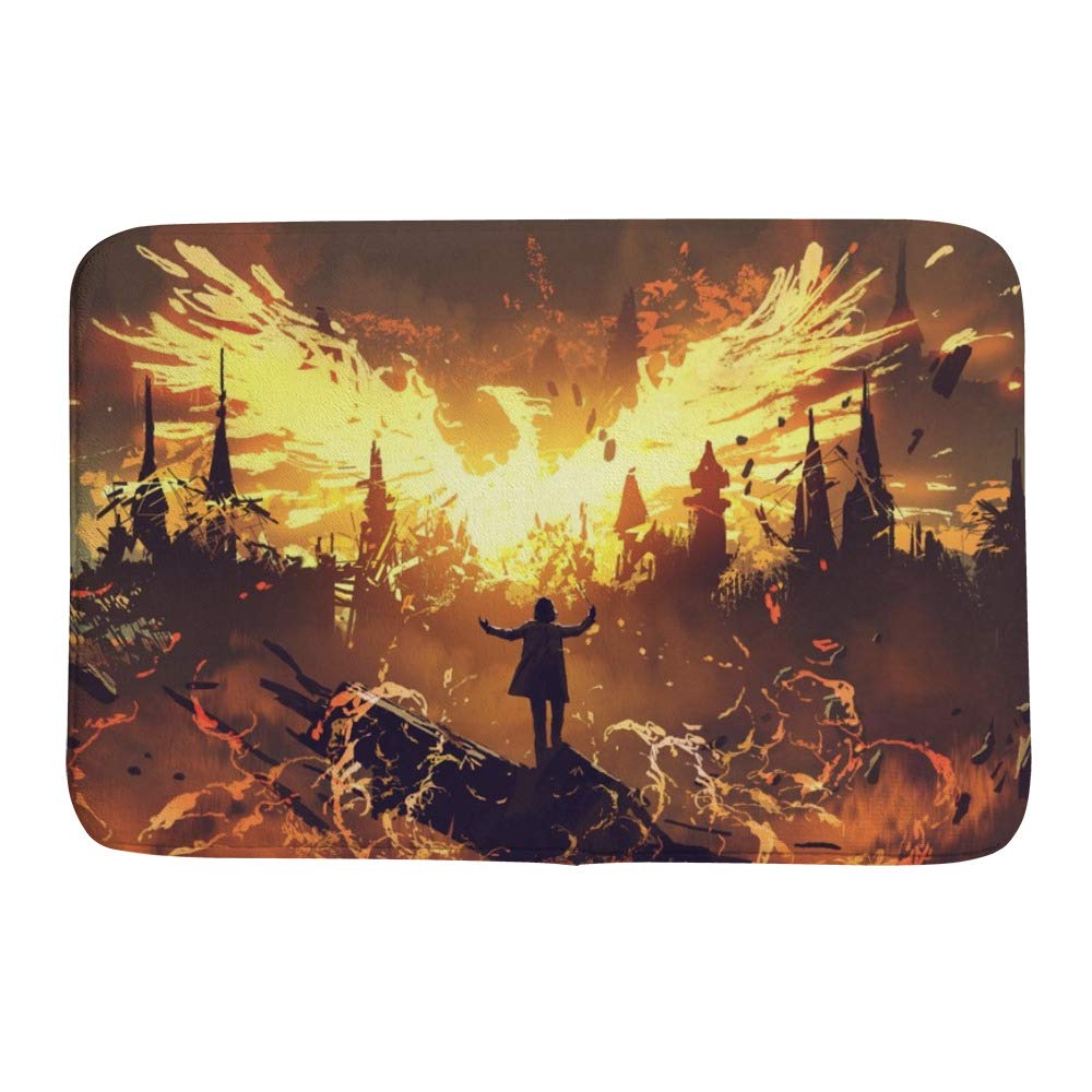 Tapis de bain Phoenix From Hell CHEHONG pour sortie de douche