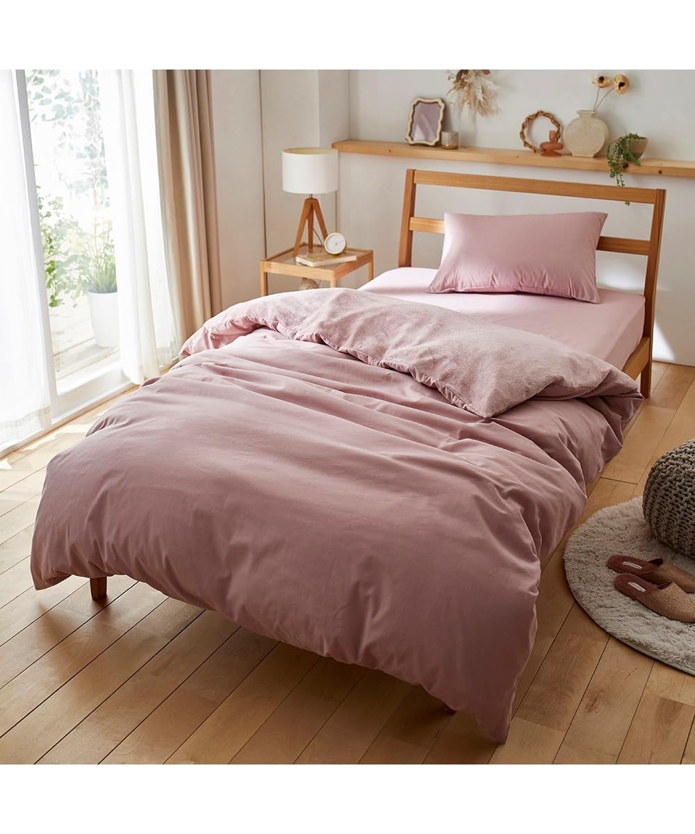 Amazon｜[ニッセン] 掛けふとんカバー 綿100％平織×裏面あったか