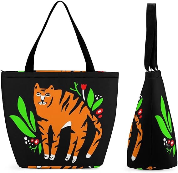 Amazon Sato 花 虎 マザーズバッグ レディースバッグ ベビーカーバッグ トートバッグ ママバッグ 超軽量 おしゃれ 出産祝い Coskore トートバッグ