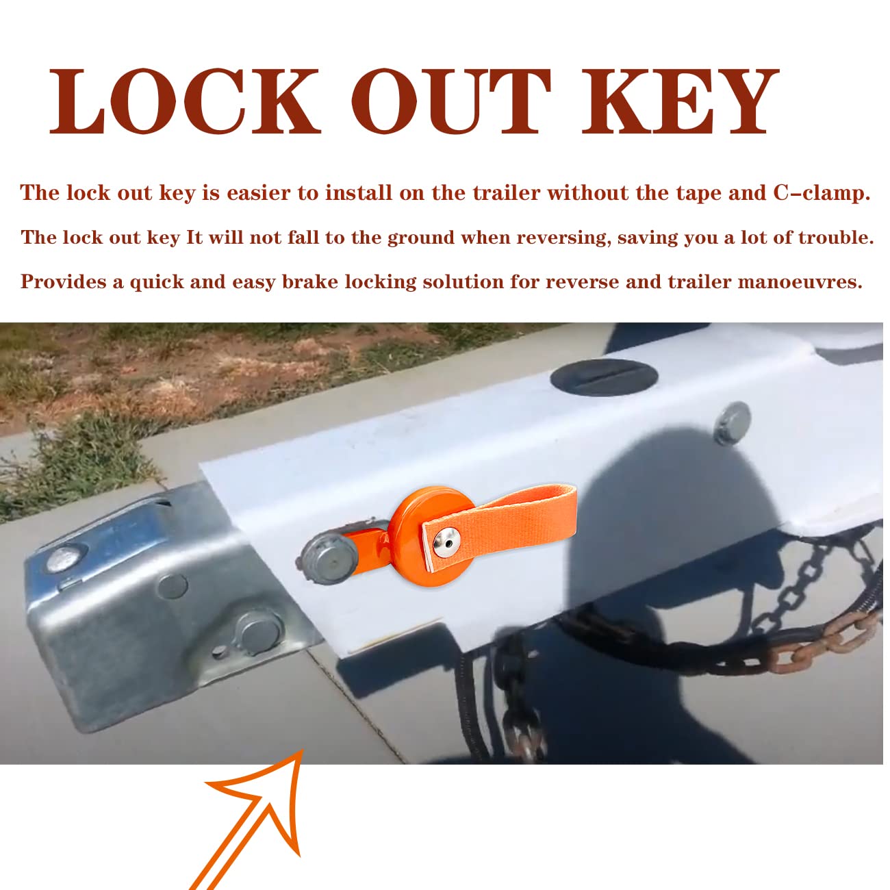 Trailer Brake Actuator UFP Reverse Brake Lockout Cap For A-60 & A-75 Actuators - Trailer Hitch Part Hydraulic Trailer Brake Actuator - Foto 3