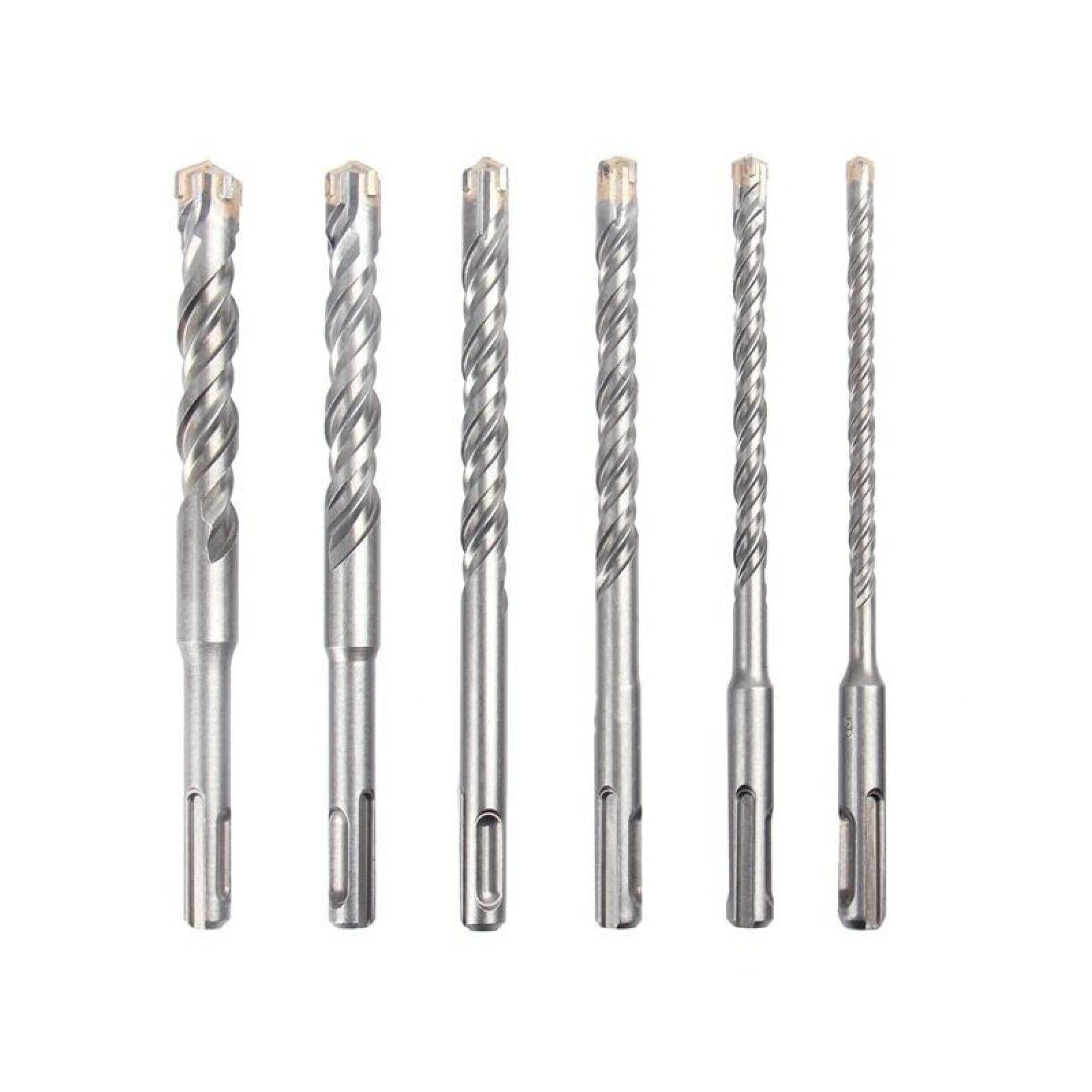 1 szt. SDS Plus 5-16 mm głowica krzyżowa do betonu podwójny młotek świdrowy 160 mm ceglany blok ścienny elektryczny młot murarski (160 mm x 6 szt.)