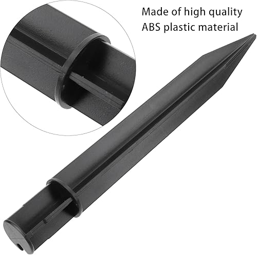 Miniatura 2 de Beaupretty Estacas de paisaje, 8 piezas de estacas de plástico para el suelo, luces solares, estacas de borde de paisaje, estacas resistentes a los