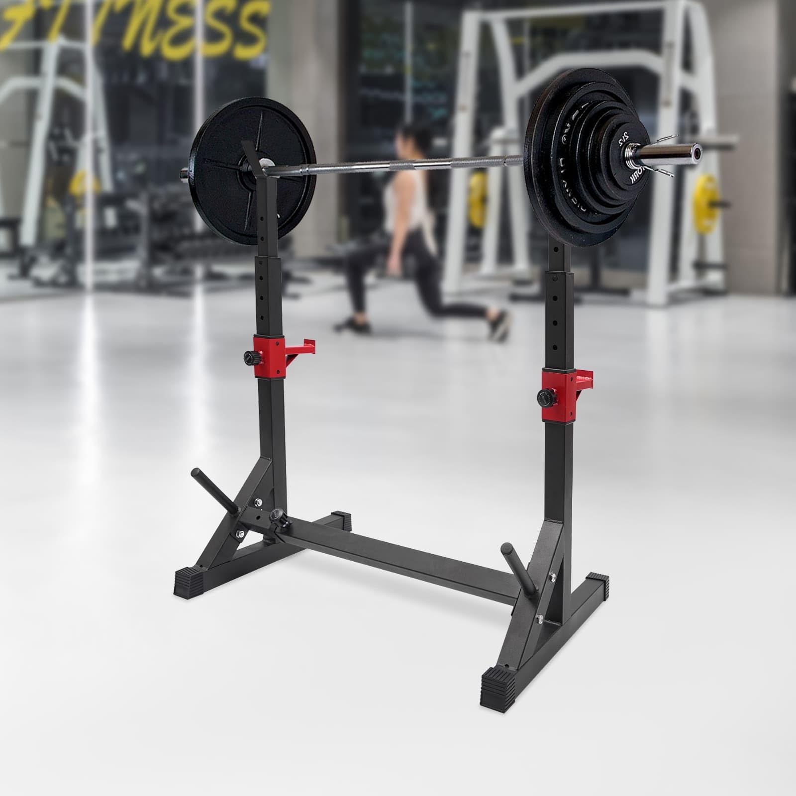 Supporto per manubri regolabile, supporto per sollevamento pesi, capacità massima 250 kg, attrezzatura per il fitness professionale per casa, studio sportivo