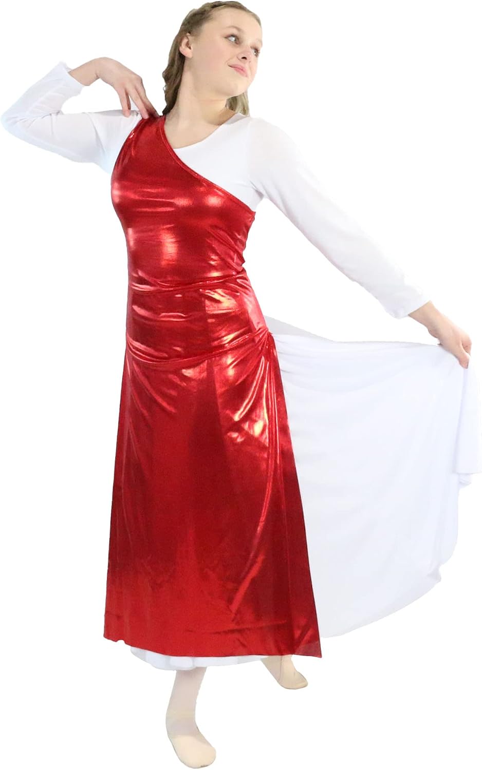 Danzcue Girls Worship Dance Tunic with Side Slits
