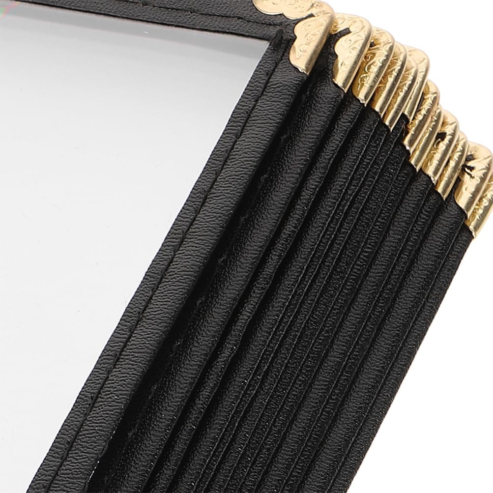 iplusmile A4 Clear Menu Covers for Restaurants Home Menu Sleeves Holder 6 Pages Menu Folders Transparent Wine Book Binder Cover Plastic Menu Protector Bar Cafe Menu Book Holder