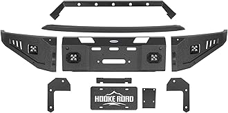 Hooke Road F150 Front Bumper Compatible with Ford F-150 2021 2022 2023(Excluding Raptor)- HR Discovery Bumper w/Winch Plate & LED Spotlights