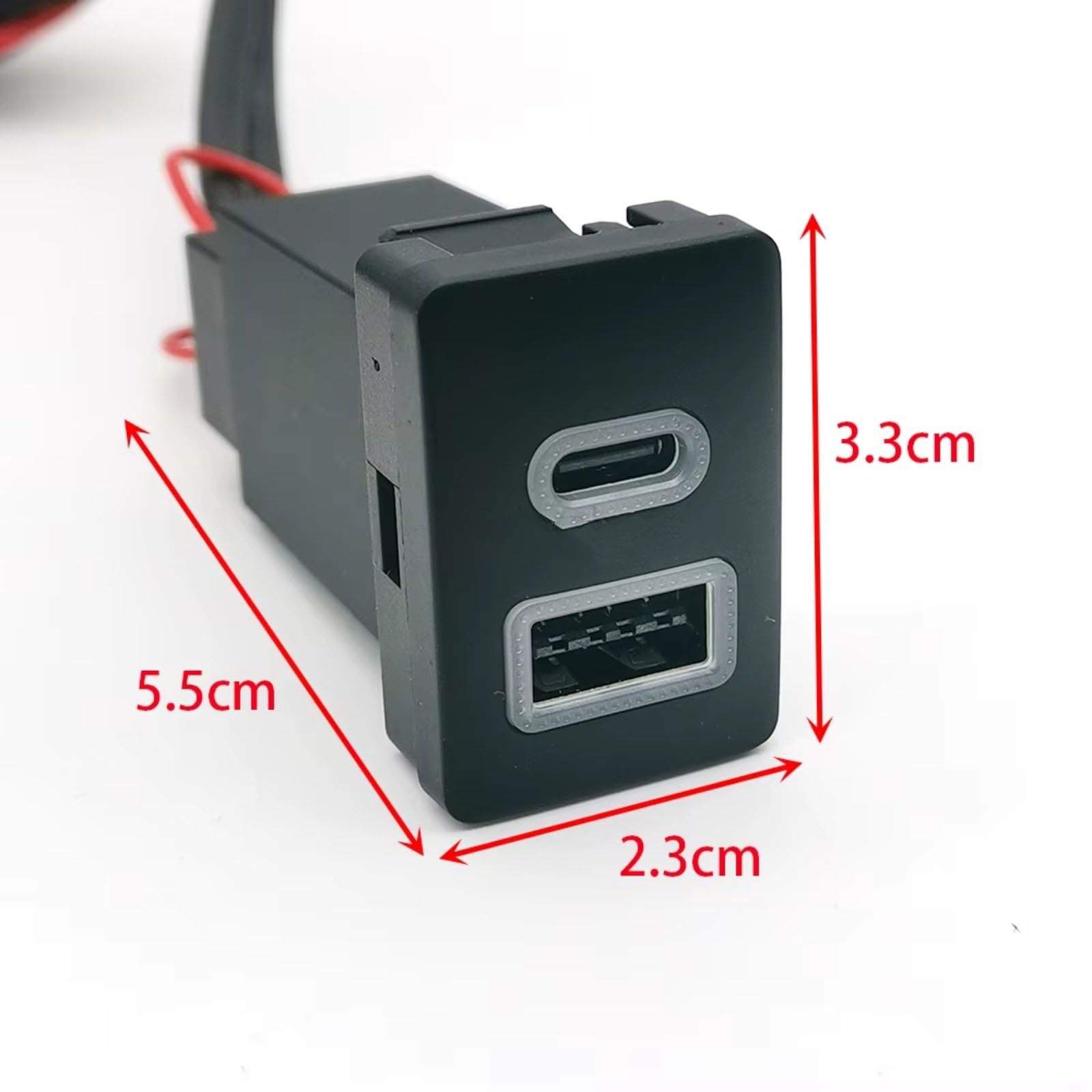 Porta USB Center Compatibile Con Toyota Per LC120 Per Prado 12V 24V Auto Doppia Presa Di Ricarica Telefono Adattatore Ricarica Per Type-C PD QC3.0 Ricambi Auto