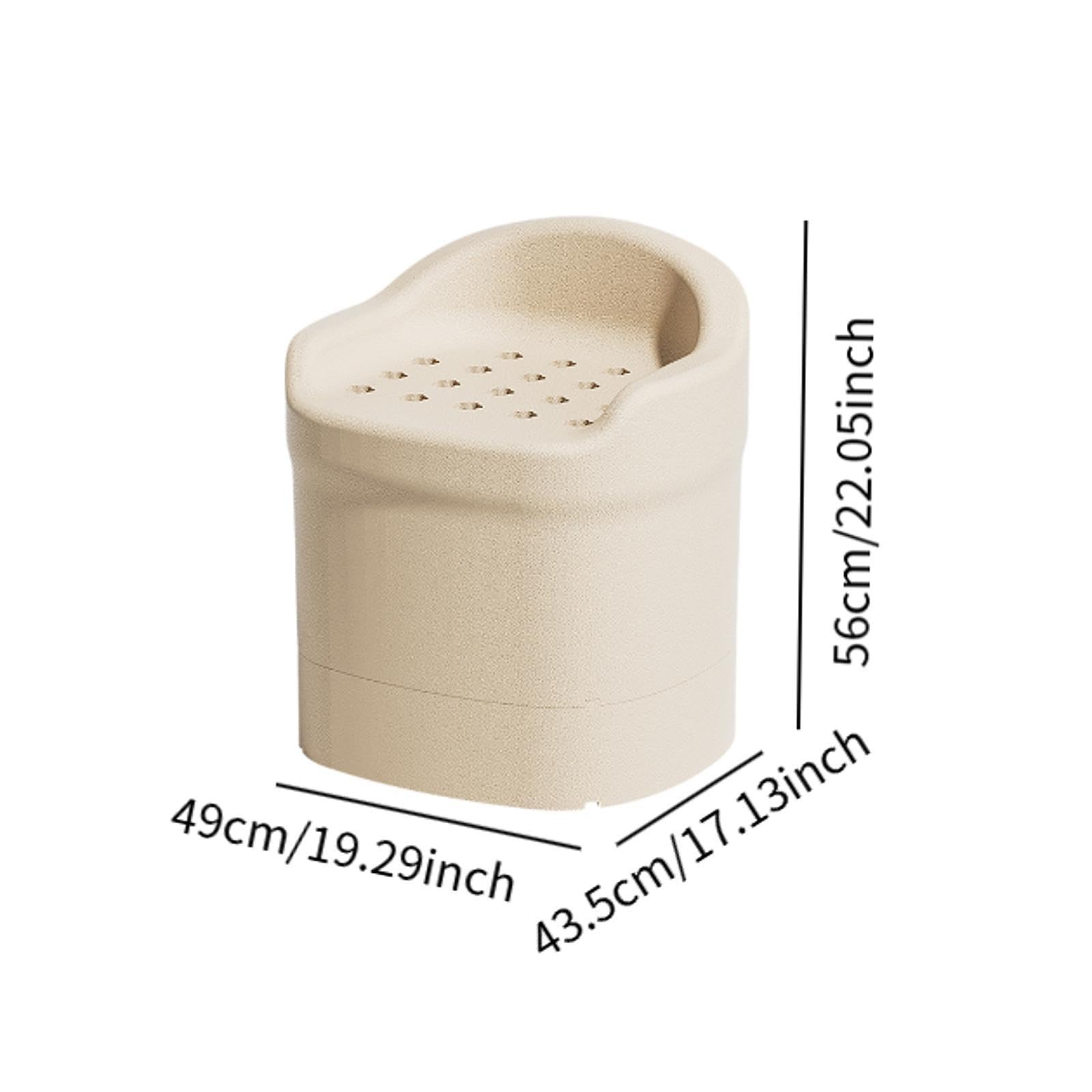 Silla de Ducha Multifuncional para Mayores, Antideslizante, Fácil de, Fácil de Limpiar, Estable, para Baño, Aseo, Hogar, Adultos, Gris